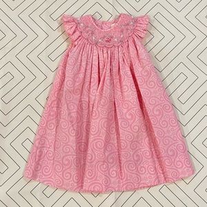Petit Ami Pink Smocked Dress